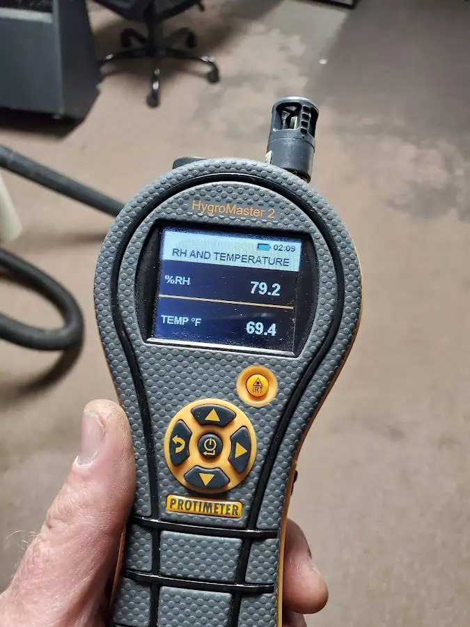 Moisture meter humidity assessment for Mold Remediation & Removal in Watford City